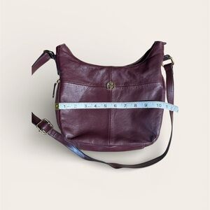 Giani Bernini Dark Burgundy Leather Shoulder Bag
